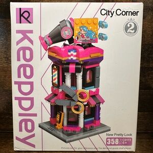 Keeppley City Corner Pretty New Look - Building Block Toy Barber Salon Girl Hair